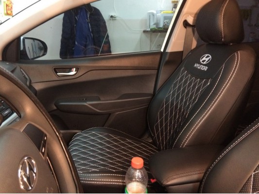 Авточехлы на Hyundai Solaris 2