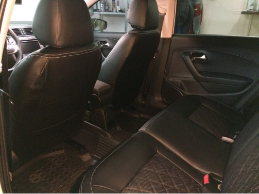 Каркасные авточехлы на Volkswagen Polo